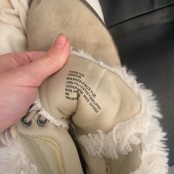 UNIONBAY Cream Faux Fur Winter Boots - Picture 1 of 3